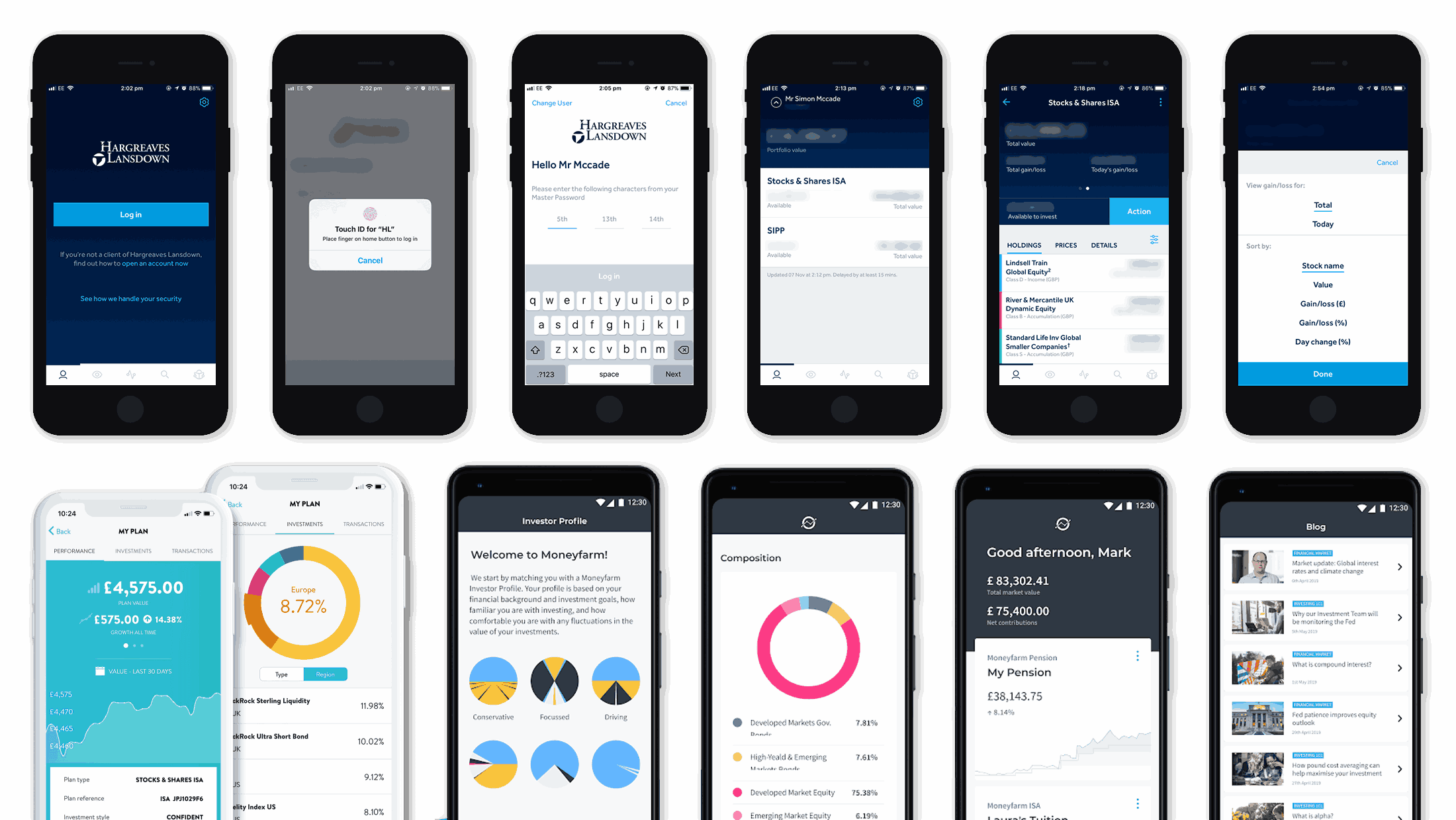 Competitor App Screens