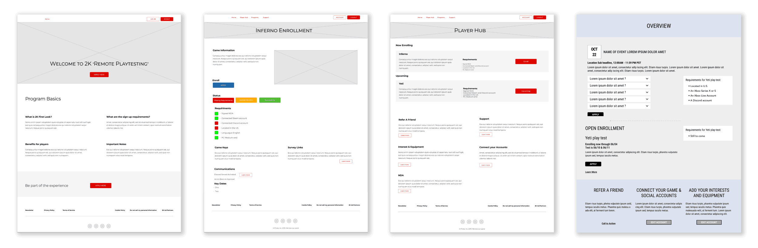 Playtest Hub - Concepts