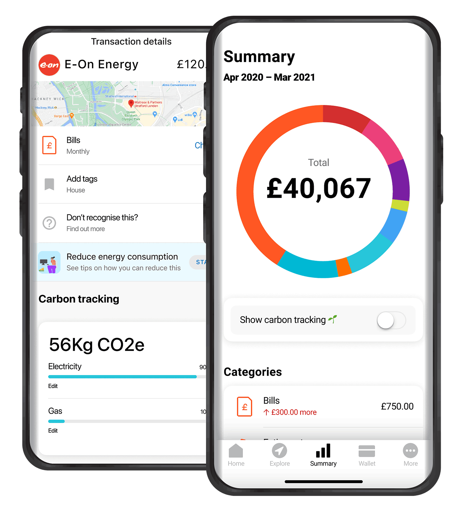 Bud Financial App with Carbon Tracking Integration